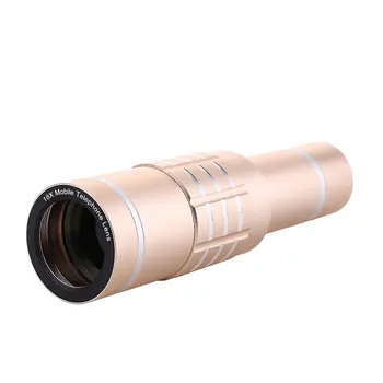 

Universal 18X Zoom Optical Mobile Phone Telescope Long Focus Monocular 12 Times Zoom Camera Clip Lens For iPhone For Android