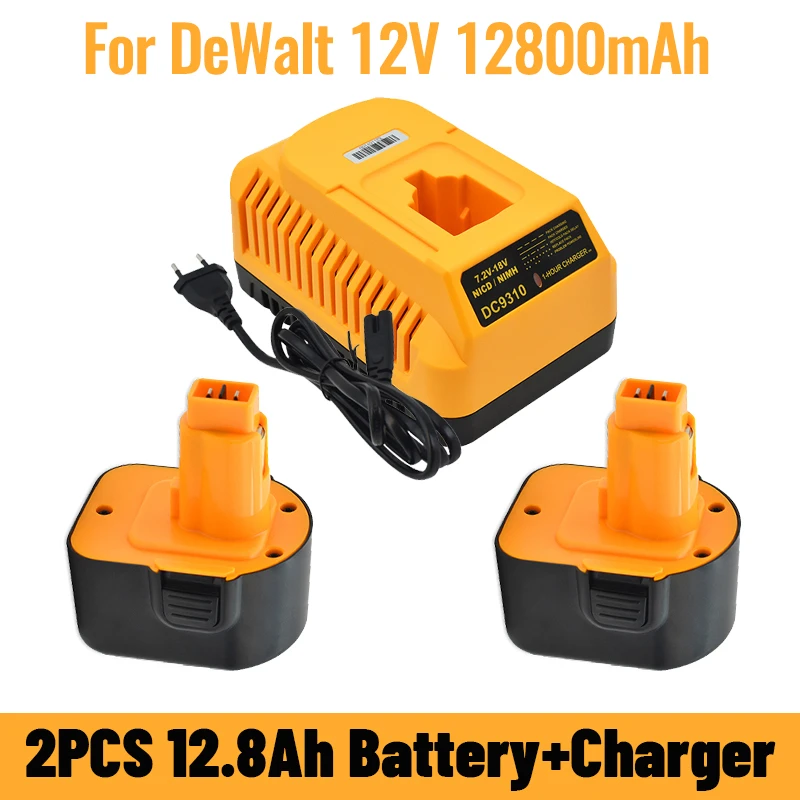 Batería de repuesto Ni para eléctrica Dewalt, 12V, DC9071, DW9071, DW9072, DC9071, DE9072, DE9074, DE9075, cargador|Baterías recargables| - AliExpress