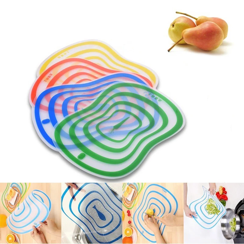 

1pc set Plastic Cutting Board Non-slip Frosted Kitchen Cutting Board Vegetable Meat Tools Kitchen With Hole Chopping Board S,M