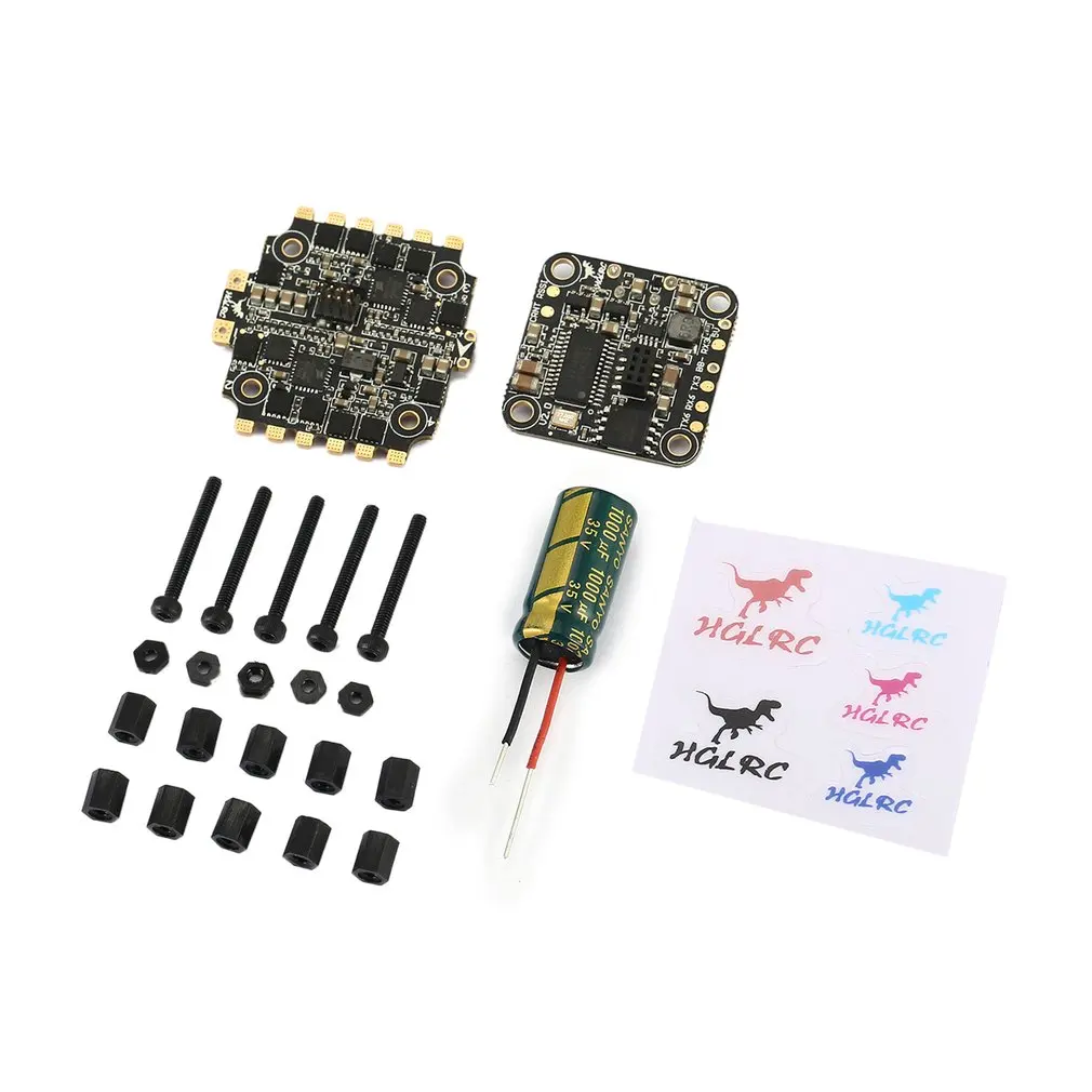 

HGLRC XJB F440 F428 F438 F4 Tower Flight Controller Betaflight OSD 4in1 40A Blheli_S ESC for 65-50mm RC Racing Quadcopter Drone