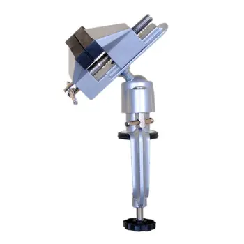 

Table Vise with 360 Degree Swiveling Head Desk Clamp & Rubber Covered Jaws GREAT for Crafting Painting Sculpting Modeling