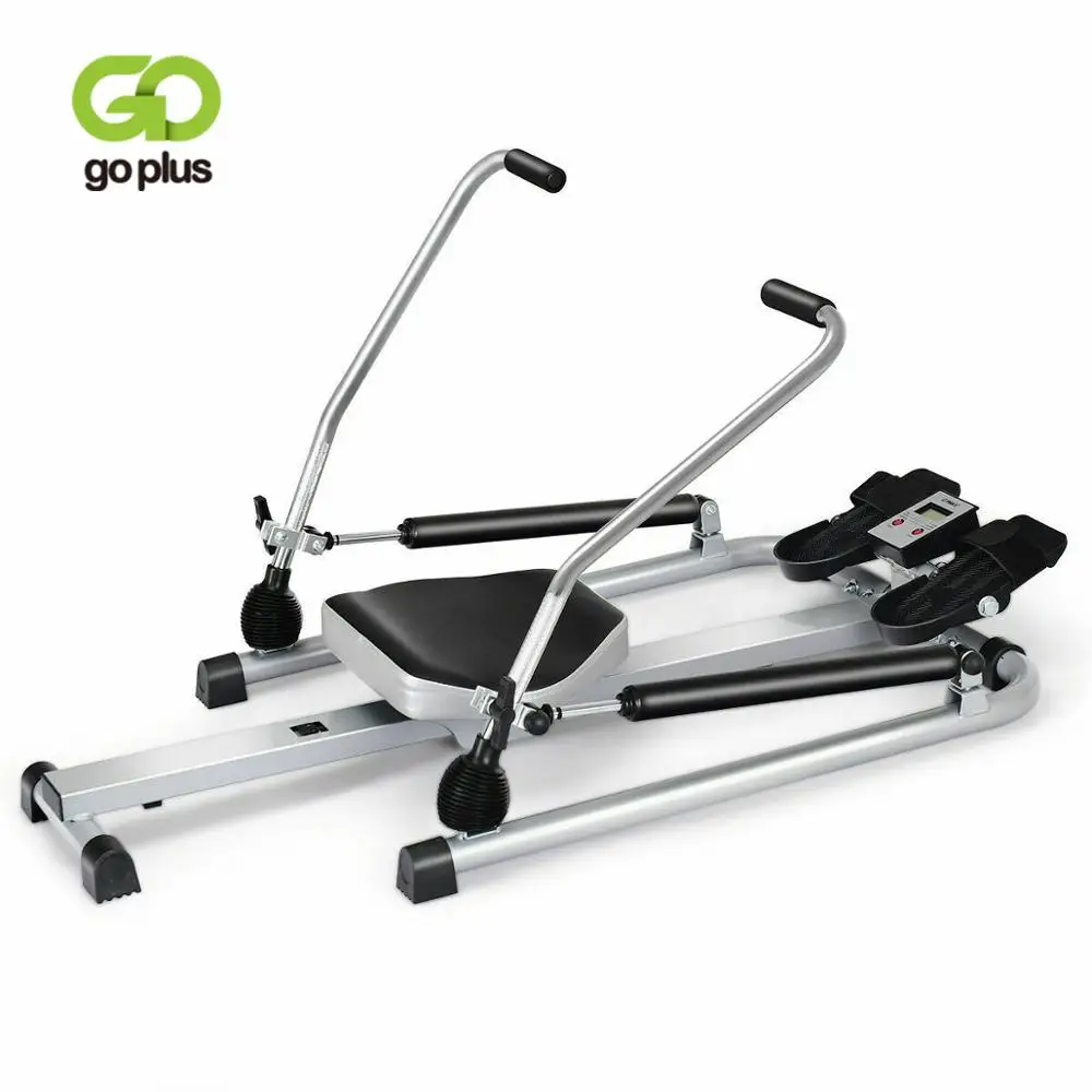 Goplus Exercise Adjustable Double Hydraulic Resistance Rowing Machine
