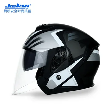 

2019 New Knight safety protection JIEKAI Half Face Motorcylce helmet Double lens Motorbike Helmets made of ABS PC Visor lens