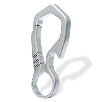 

Outdoor Lightweight Titanium Key Chain Quick-release Key Ring Holder Ultra Lightweight EDC for Key Rings Holder Jewelry Men