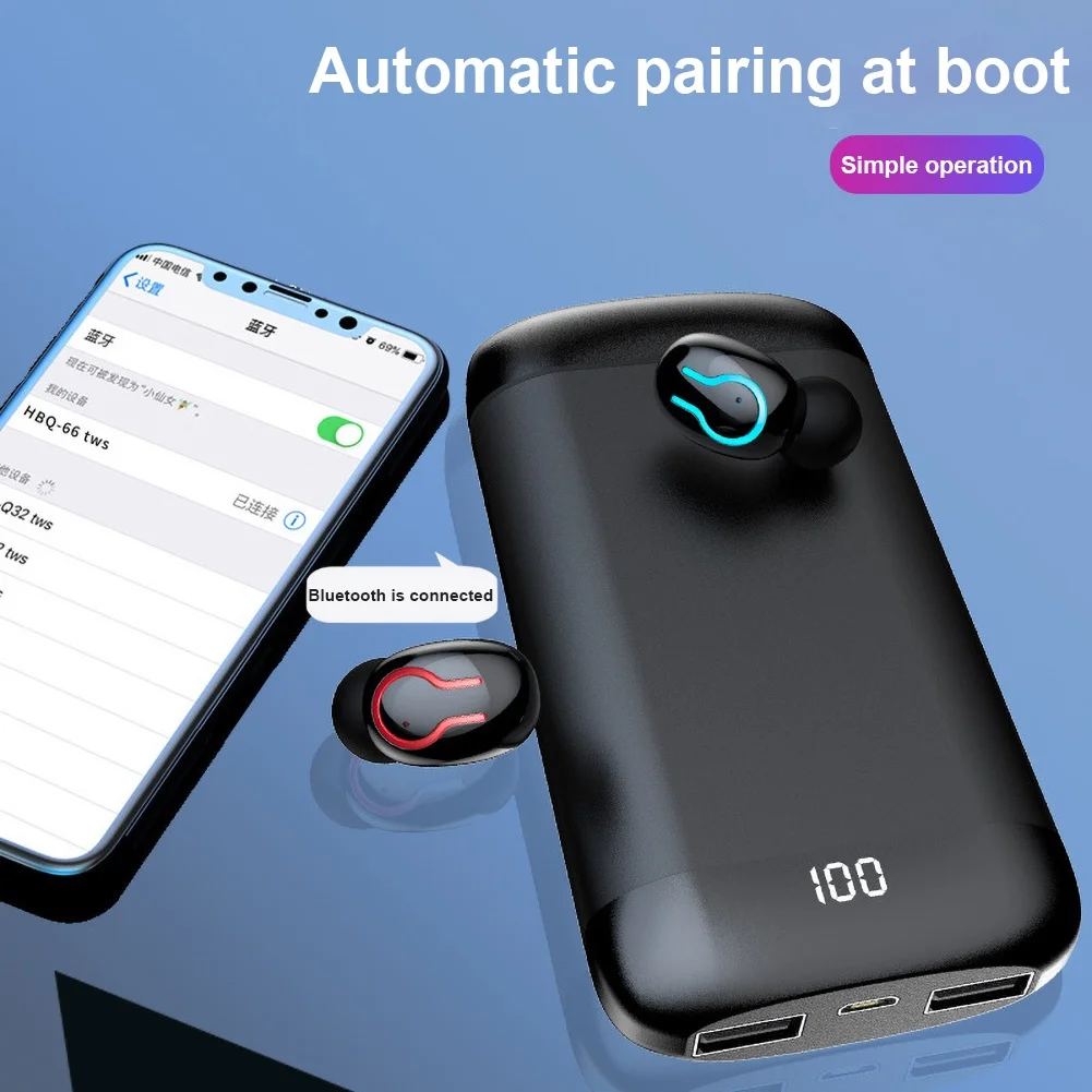 Мини наушники Q66 TWS с микрофоном Беспроводная связь Bluetooth Hi Fi стерео спортивные