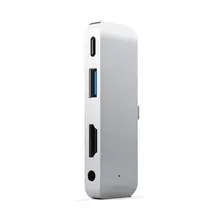USB C Hub Adapter with USB TYPE C to HDMI Charging 4K USB 3 0 3 5mm Headphones for iPad MacBook Pro for Samsung Extend Dock