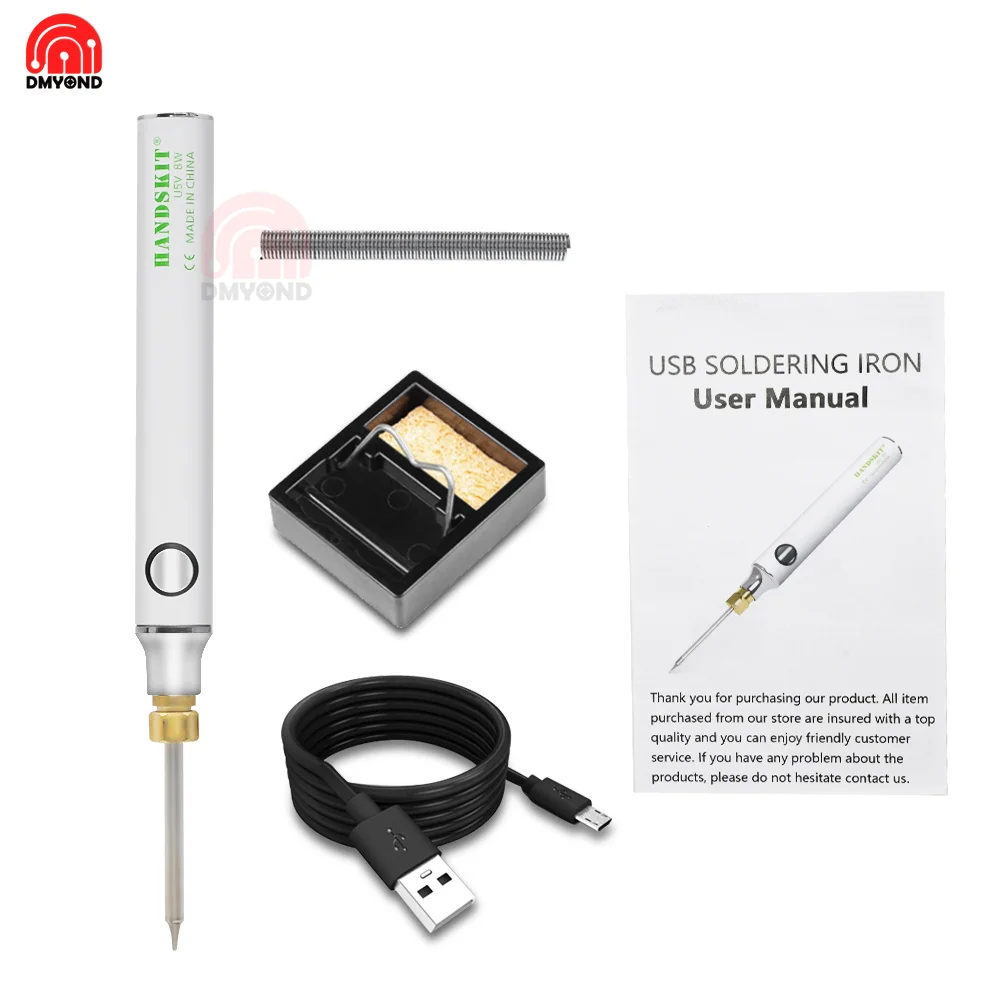 

Зарядка через USB паяльники 5V 8 Вт Регулируемая Температура Электрический паяльник Комплект с подставкой припойная проволока паяльник паяльная станция паяльник электрический сварка паяльник с регулятором