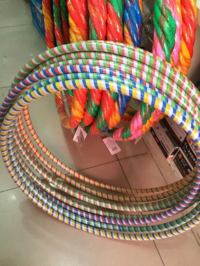 

Kindergarten Exercise Performance Rattan Hula Hoop Children Hula Hoop Folding Withstanding Voltage Rattan Bold Type Steel Tube
