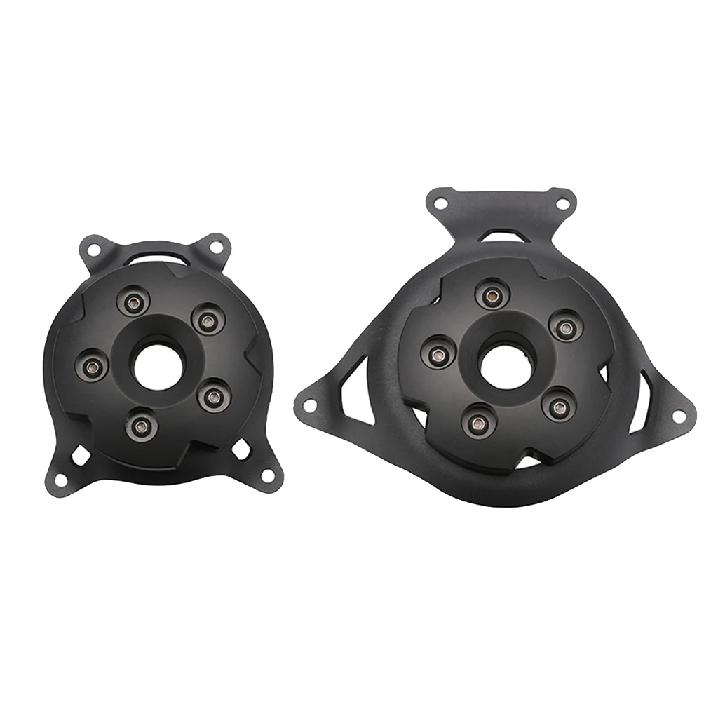 2pcs Derby Timer Cover Points Cover Engine Stator Cover for Kawasaki Z800 Z 800 Z750 Z 750, Black