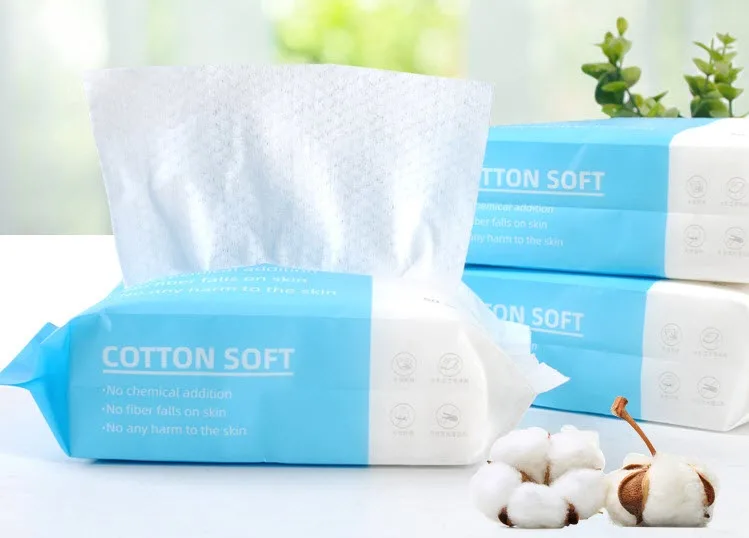 

baby cotton soft wipes dry and wet use for facial cleaning and daily care wet wiper