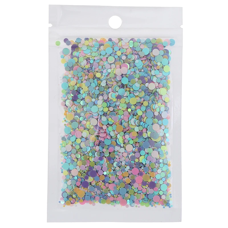 20 г мульти размер 1-4 мм в горошек блестки пайетки конфетти микс цветов для DIY микс цветов