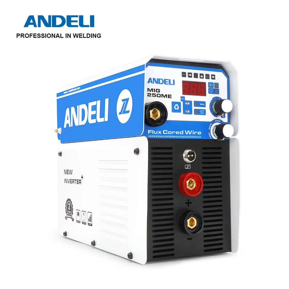 US $197.40 ANDELI Household 220V MIG250ME Lift TIG MMA MIG 3 in 1 Welding without Gas Flux Core Wire Multifunctional MIG Welding Machine