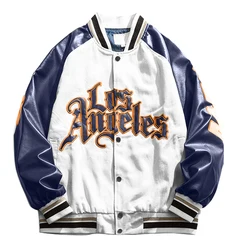 Women's Coat Embroidery Baseball Jacket Couple Bomber Style Varsity Hiphop Street ins Autumn And Winter Couple Jackets 2021 New