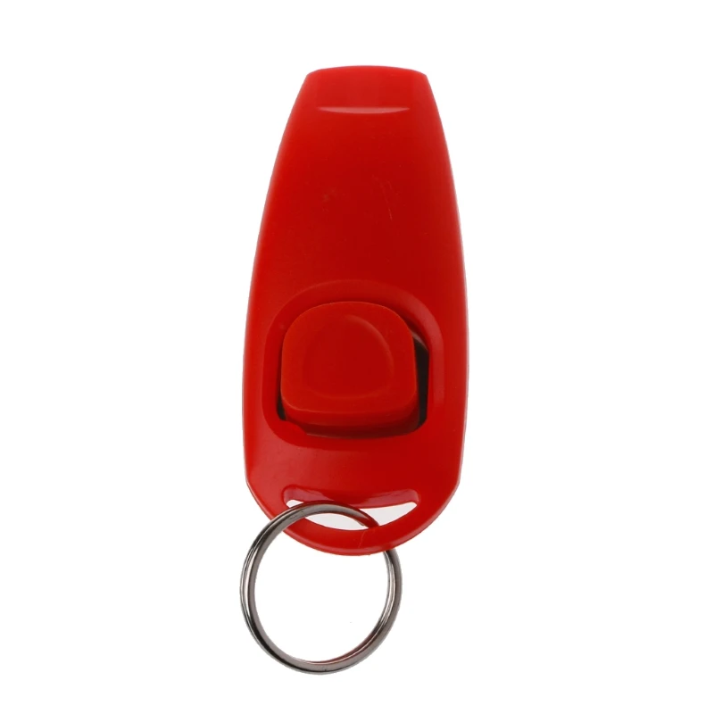 Dog Training Whistle Clicker Pet Aid Guide Key Chain For Supply W0YC | Дом и сад
