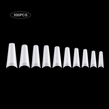 

Art Tips Half Cover C Curve False Nails 500 Acrylic Gel Nail Manicure Decor Nail