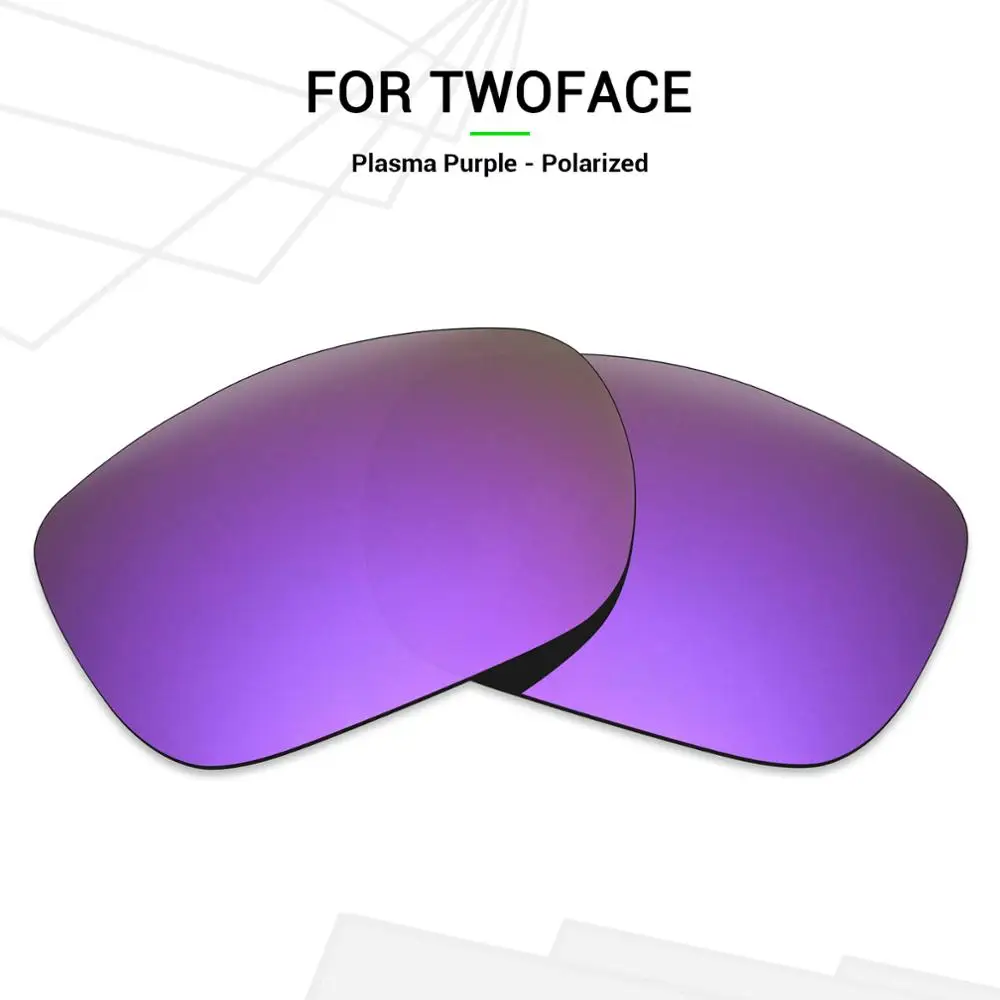 SNARK POLARIZED Replacement Lenses for Oakley TwoFace Sunglasses Plasma
