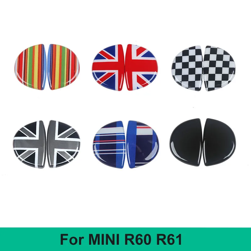 헤드라이트 노즐 장식 커버 스티커, 미니 쿠퍼 S 원 클럽맨 R55 R56 R57 R58 R59 컨트리맨 R60 자동차 액세서리, 2 개