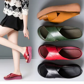 

Women Sandals Soft Creepers Women Wedges Shoes Woman Sandalias Mujer Beach Shoes Platform Sandals New Sandalia Feminina