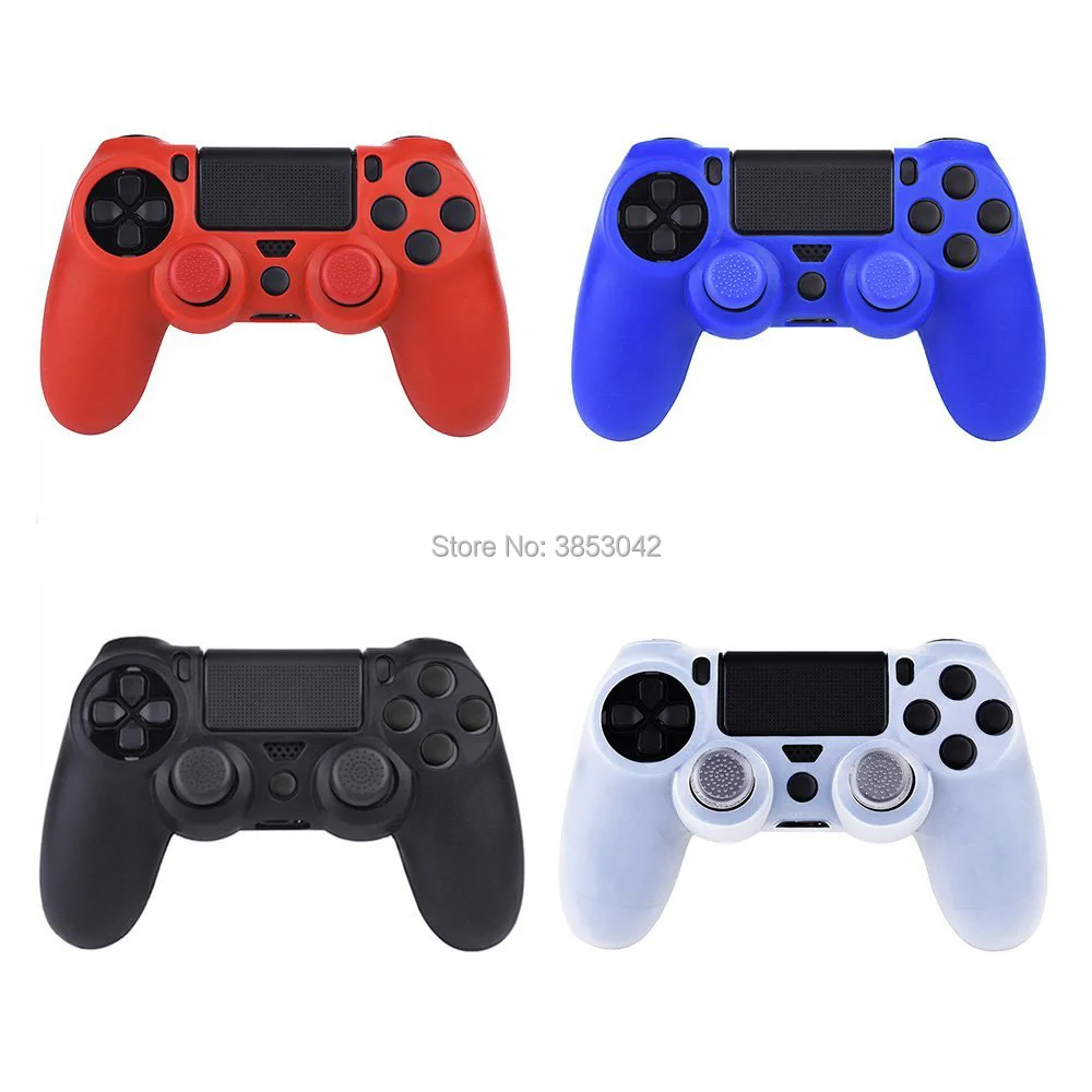 

Silicone Rubber Controller Skin Case Cover for PS4 Playstation4 for Dualshock 4 Slim Pro Gamepad Protective