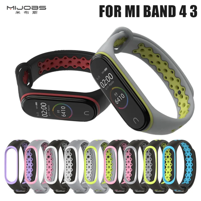 Ремешок силиконовый для Xiaomi Mi Band 4 3 спортивный браслет смарт-часов mi band band4 |