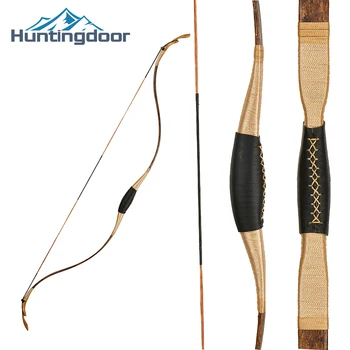 

Huntingdoor Traditional Bow 25lbs/30lbs/35lbs/40lbs for Hunting Shooting Practice Import Wooden Archery Horn Bows Outdoor Sports