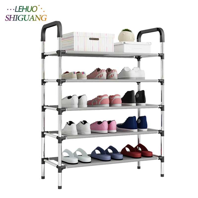 

New arrival Nonwovens Multiple layers Shoe Rack with handrail Easy Assembled Shelf Storage Organizer Stand Holder Keep Room Neat