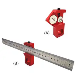 DIY Калибр 45/90 градусов угловая линейка, измерительный инструмент деревообрабатывающий инструмент