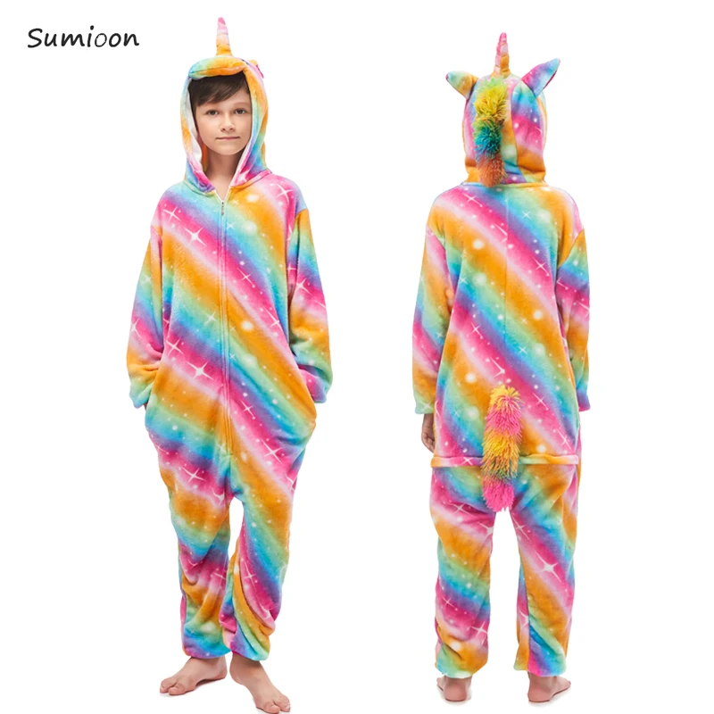 Kigurumi Pajamas Winter Children Unicorn Pajamas Cartoon Animal Sleepwear Onesie Kids Costume Flannel Warm Boys Blanket Sleepers Kigurumi Pajamas Winter Children Unicorn Pajamas Cartoon Animal Sleepwear Onesie Kids Costume Flannel Warm Boys Blanket Sleepers