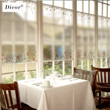 DICOR модная Цветочная стеклянная пленка, наклейка на окно, Прозрачный Непрозрачный Декор для дома Raamfolie Cam Filmi, декоративная пленка Fenetre, новинка