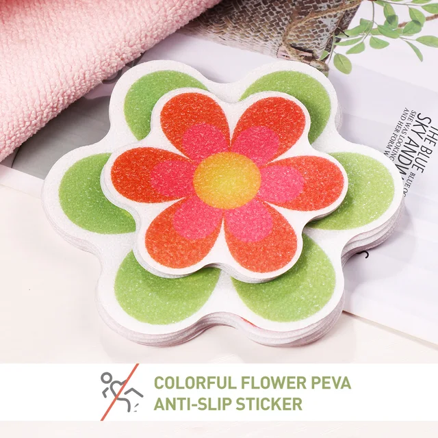 20pcs Flower Non-slip Bathtub Mat Stickers Mold Mildew Resistant Shower  Pads