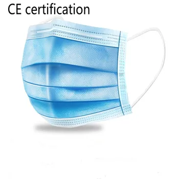 

in Stock Three Layer Disposable Protective Masks Non-woven Adult Masks Men Women Dust-proof and breathable Meltblown cloth Mask