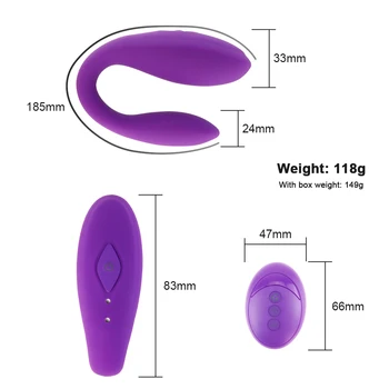 Panties Wireless Remote Control Clit Vibrator Quiet Dual Motor U Shape G Spot Vibrator Stimulation Sex Toy for Women Couple Play 4