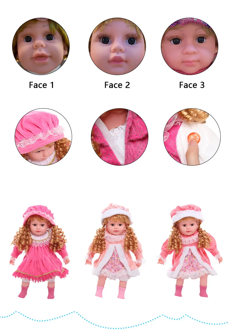 50 см Силиконовая девушка Реалистичная Детская кукла виниловая Поющая ходьба Реалистичная кукла функциональная кукла Музыкальная кукла игрушки для девочек