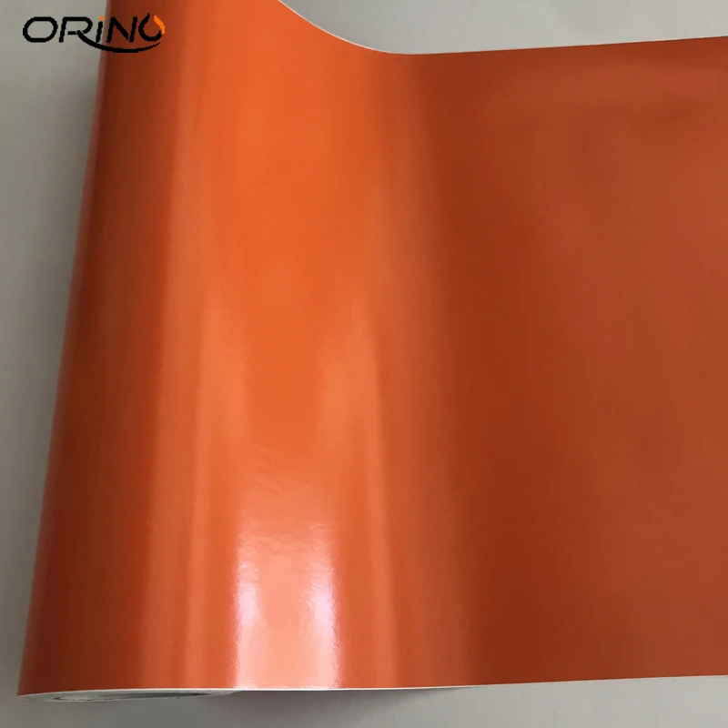 Gloss Orange Vinyl Wrap Sticker-3