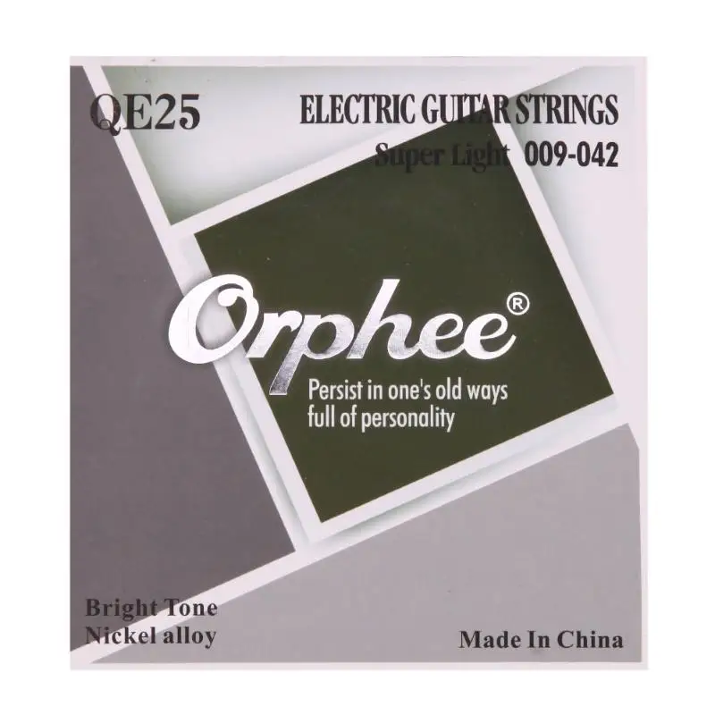 Новая Профессиональная Гитара Orphee QE серии никелированный сплав гальванические электрогитарные струны Замена QE23/QE25/QE27/QE29