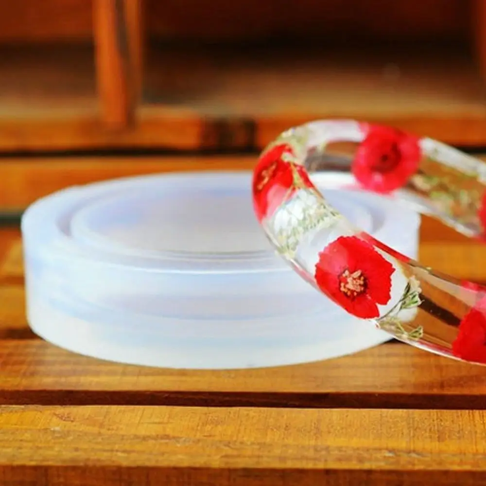 1X Silicone Bracelet Mould Mold For Resin Curve Bangle DIY Jewelry Making new arrival 2020 4