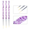 Nail Art Kolinsky Acrylic Manicure Brush Superfine Stripe Thin Nails Line Brushes 4