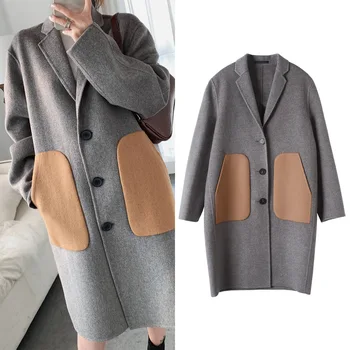 

Women Coat Autumn and Winter 2019 New Arrival Long Woolen Coat