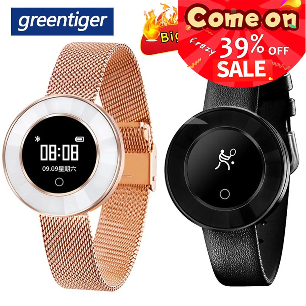 Greentiger X6 Smart Watch Women IP68 Waterproof Heart Rate Monitor Smartwatch Blood Pressure oxygen Fitness Tracker Bracelet | Электроника