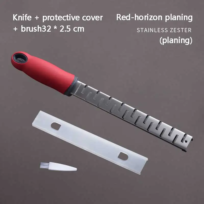 Red grater-01 Терка для сыра и масла, многофункциональная овощерезка, машина для зачистки, терка для цитрусовых, лемонов, имбиря, фруктов и овощей - Цвет: Red grater-01
