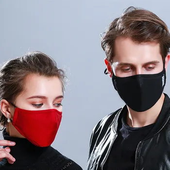 

Cotton Anti PM2.5 Fog Mouth-Mask Fashion Black Breathable Reusable Protective Mask Activated Carbon Filter Unisex Face Mask