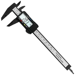 Plastic Digital Caliper 150MM 0.1MM With Telescopic Rod Digital Vernier Caliper Woodworking Tool Hand Measuring Tools