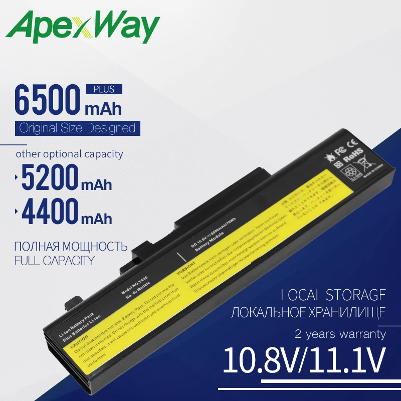 Apexway Аккумулятор для ноутбука Lenovo Ideapad Y450 20020 4189 Y450A Y450G Y550 4186 Y550A Y550P 55Y2054 L08L6D13 L08O6D13