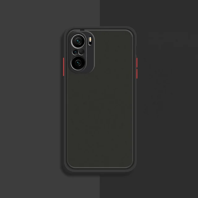 Phone Case for Xiaomi Redmi Note10 Note 10 S Pro Max 10S 10Pro 10ProMax 4G Translucent Shockproof  Matte Camera Protection Cover Black