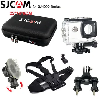 

SJCAM SJ4000 Accessories Waterproof Housing Case for SJ4000 AIR Storage bag Mount Suction Cup Holder for SJ4000 WiFi Accessory
