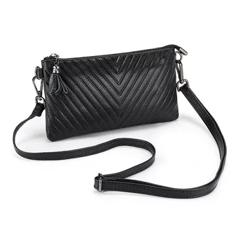 

New Genuine Leather Women's Clutch Bag Ladies Hand Bags Luxury Handbags Women Bags Designer Crossbody Bag Female Messenger Bags