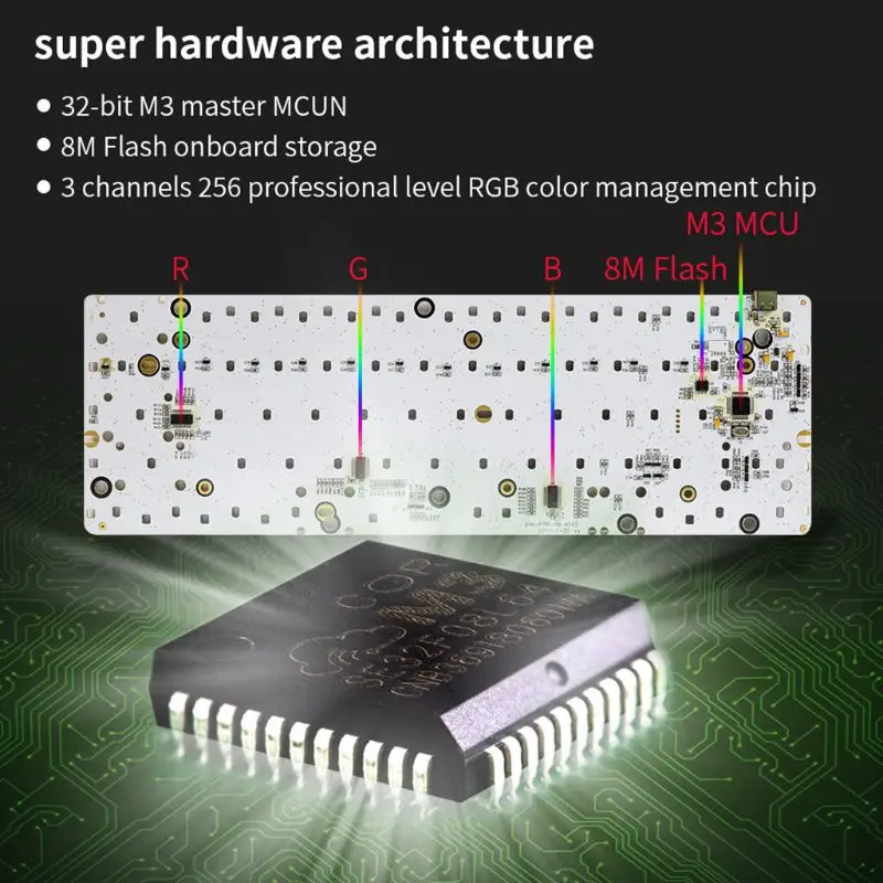 RGB LED Backlit Bluetooth 5.0 Wireless Mechanical Keyboard Portable Gaming Keyboard 61 Keys Mini Keyboard