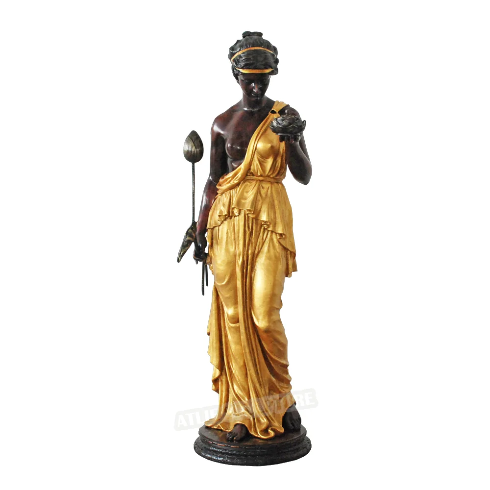 

Hebe Bronze Statue Greek Mythology Goddess of Youth Antique Sculpture Art High-end Home Villa Office Decor Ornament Large