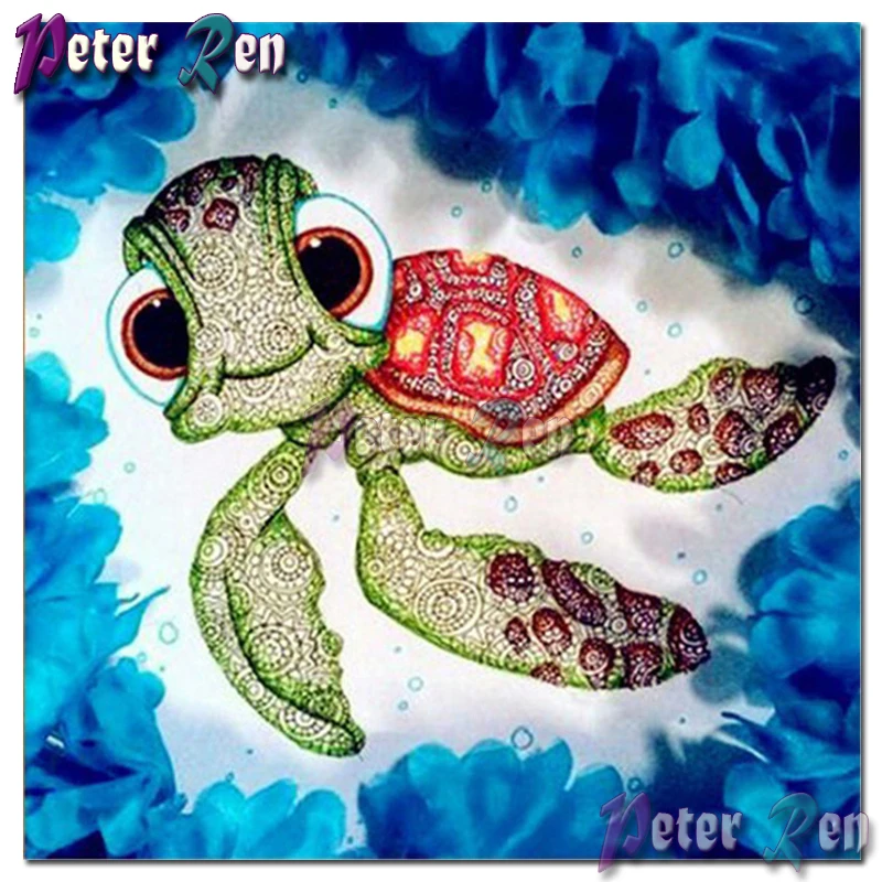 

5D Cartoon Animal marine turtle Diamond Painting DIY Square or Round Mosaic Cross Stitch Rhinestone Handmade Home Decoration