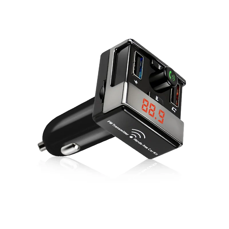 Двойной USB Bluetooth громкой MP3 аудио плеер Автомобильный беспроводной fm-передатчик Поддержка TF карты USB флэш-диск для Android IOS